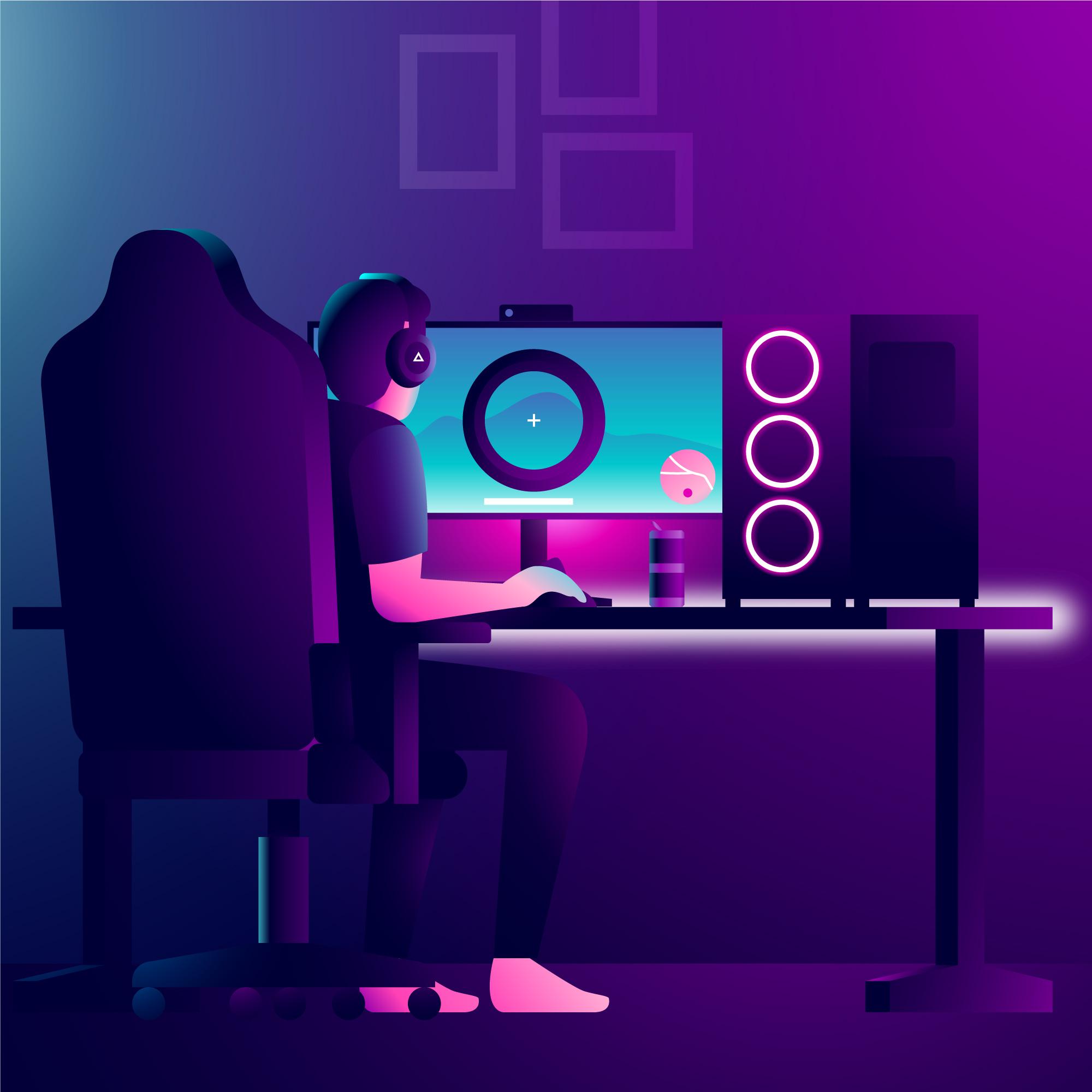 Sports and leisure abstract editorial visual