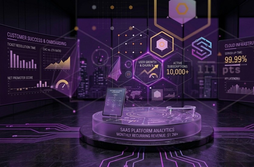 A digital product core abstract editorial visual